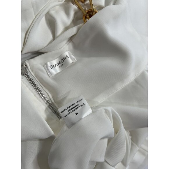 INAMORE Delmar Cut Out Dress in White - Picture 5 of 5